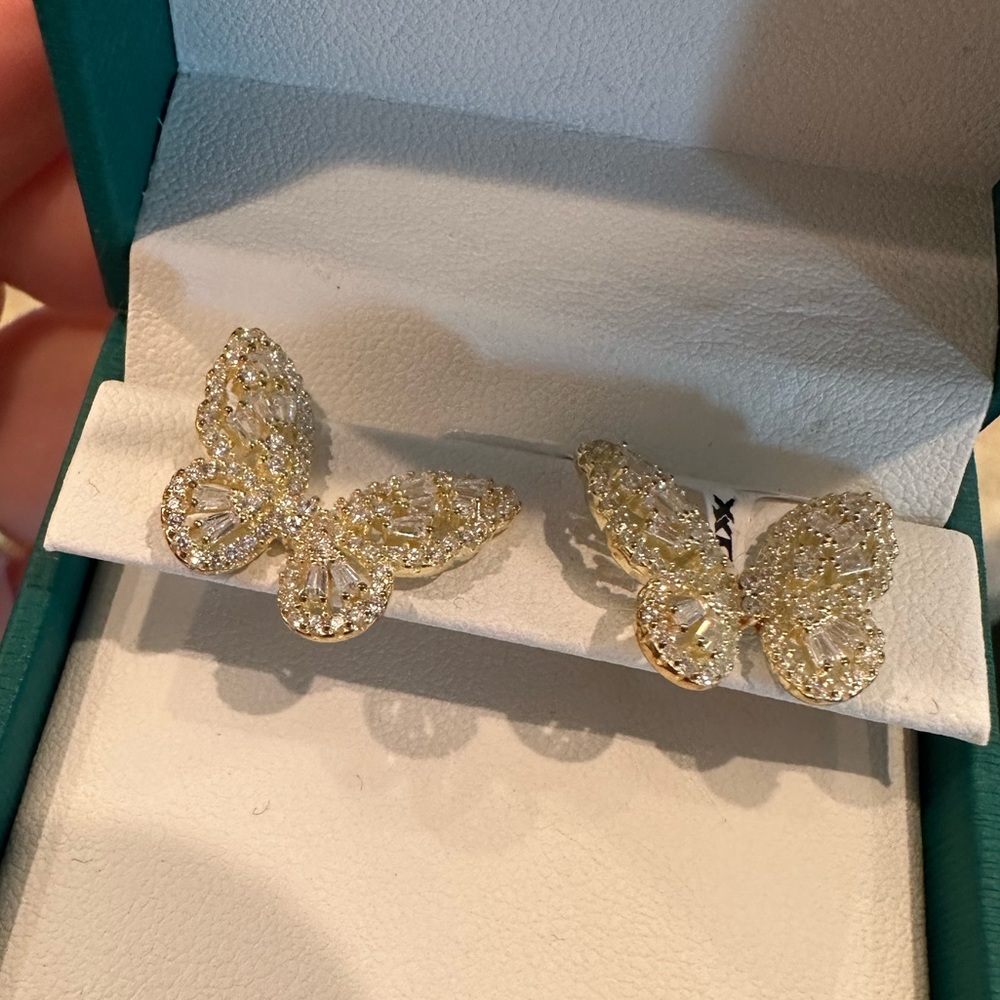 Rachel Zoe Butterfly Earrings NEW